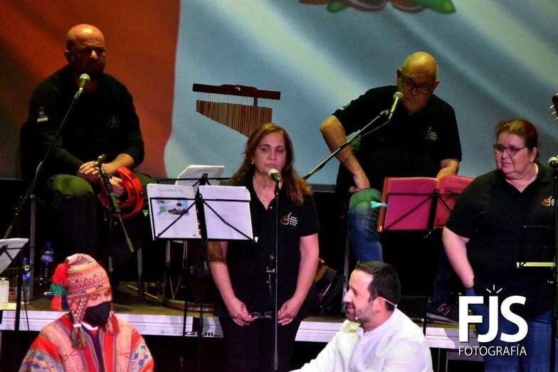 Momento del festival de anoche en Telde/TA.